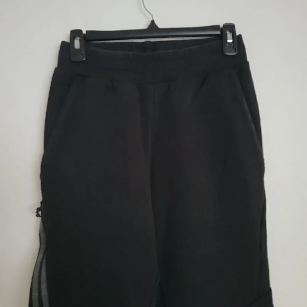 Champion Black Drawstring Elastic Waist Pull On Long Sweatpants Joggers Sz Small